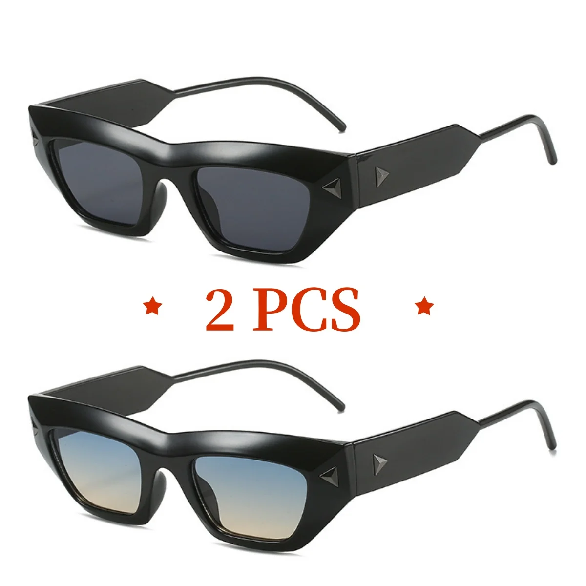 

2025 Stylish high quality cat-eye arrow sunglasses Women's Trendy Street Casual Wear Personalised Men's Driving UV Protective