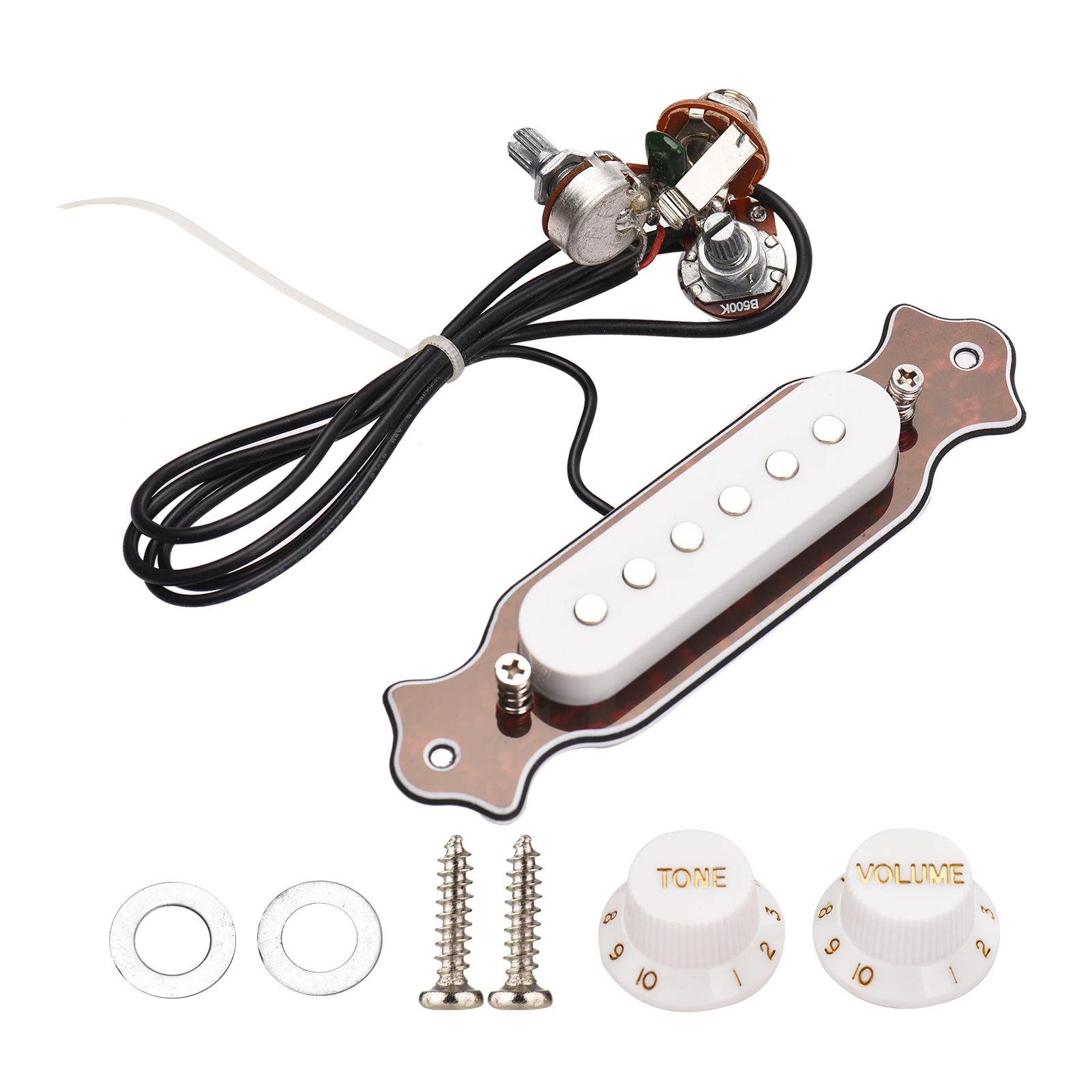 

Guitar Magnetic Single Coil Noiseless Pickup Folk Acoustic Guitar Sound Hole Pickup Electric Guitar Pickup Wiring