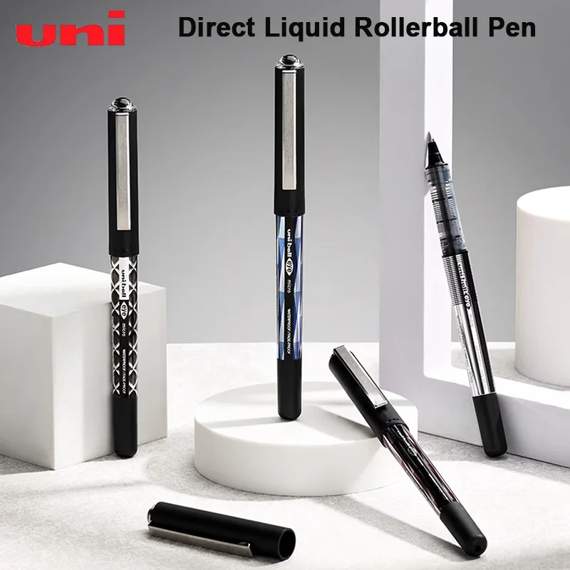 Uni Direct Flow Rollerball Pen Uni-Ball UB-150 0.5mm Tungsten Carbide Ball Tip Fade Proof Smooth Ink for Exam Note Taking Adults
