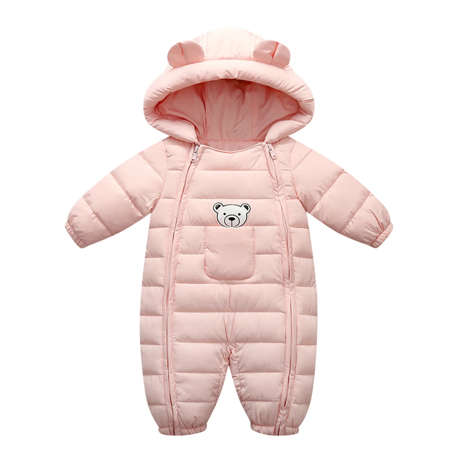 Baby Rompers For Boy Girl Coats Winter Toddler Hooded Bodysuit Thick Cotton Outfit Infants Jumpsuit Children Costume Baby Jacket