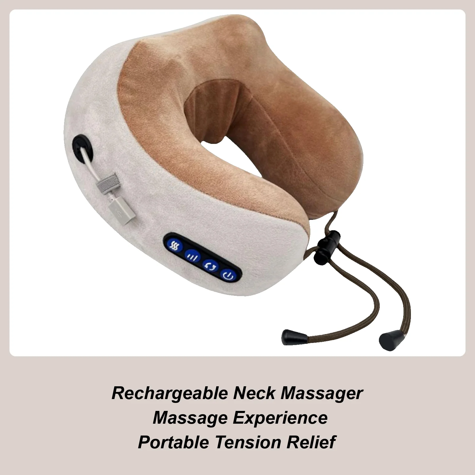

Electric Neck Massager USB Rechargeable Massage Tools Wireless Electric Neck Massage Cushion For Men Women Mother Travel Home