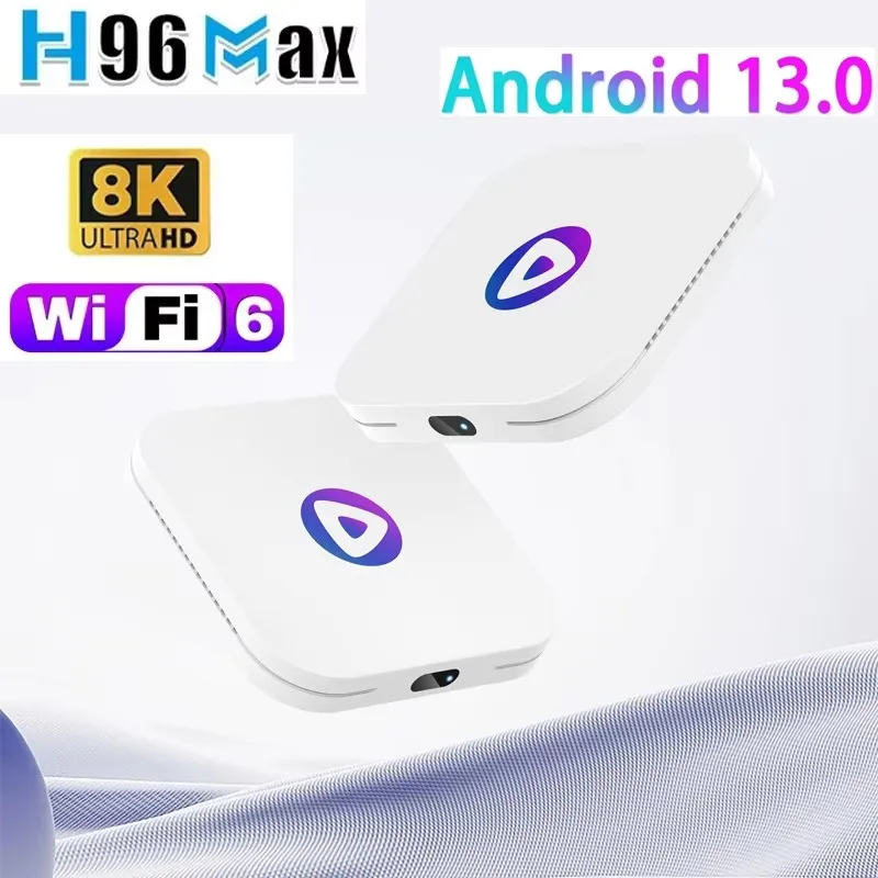 H96 MAX M1 Set Top Box Android 13 TV Box RK3528 4GB 64GB Android TV Support 8K 4K HD Video 4G 5G WiFi6 BT4.0 Media Player IPTV