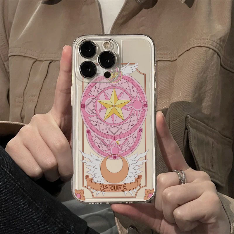 Cardcaptor Sakuras Anime Phone Case For Samsung S24 S23 S22 S21 S20 S10 FE Note20 Note10 Plus Ultra Lite 5G Clear Soft TPU Cover