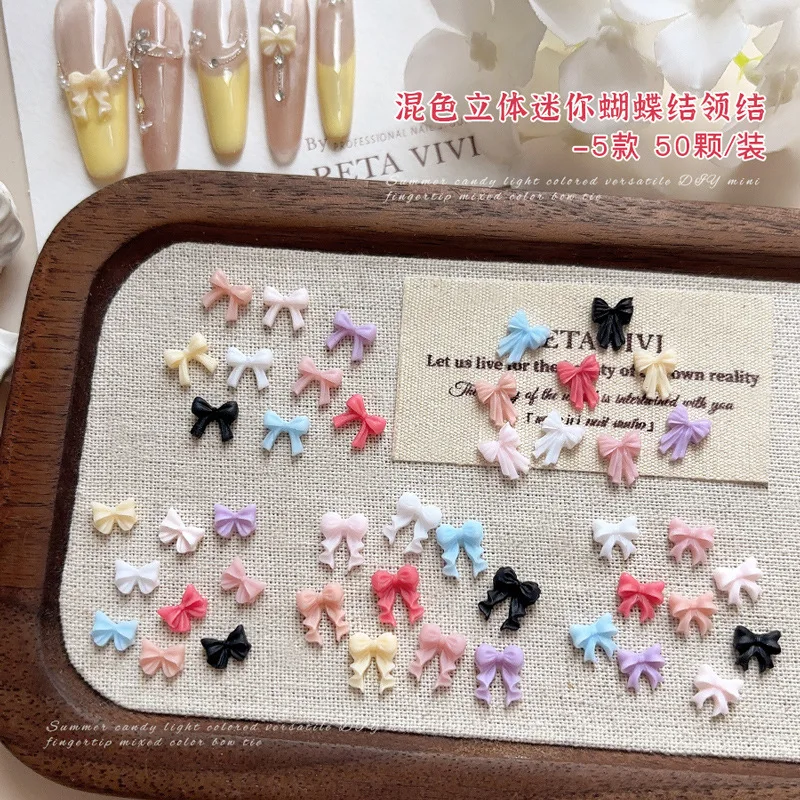 Hars Strik Lint Leuke Vlinderdas Kleurrijke Sexy Luipaard Charme Koreaanse Nail Art Decoratie DIY Manicure Tool Accessoires Groothandel