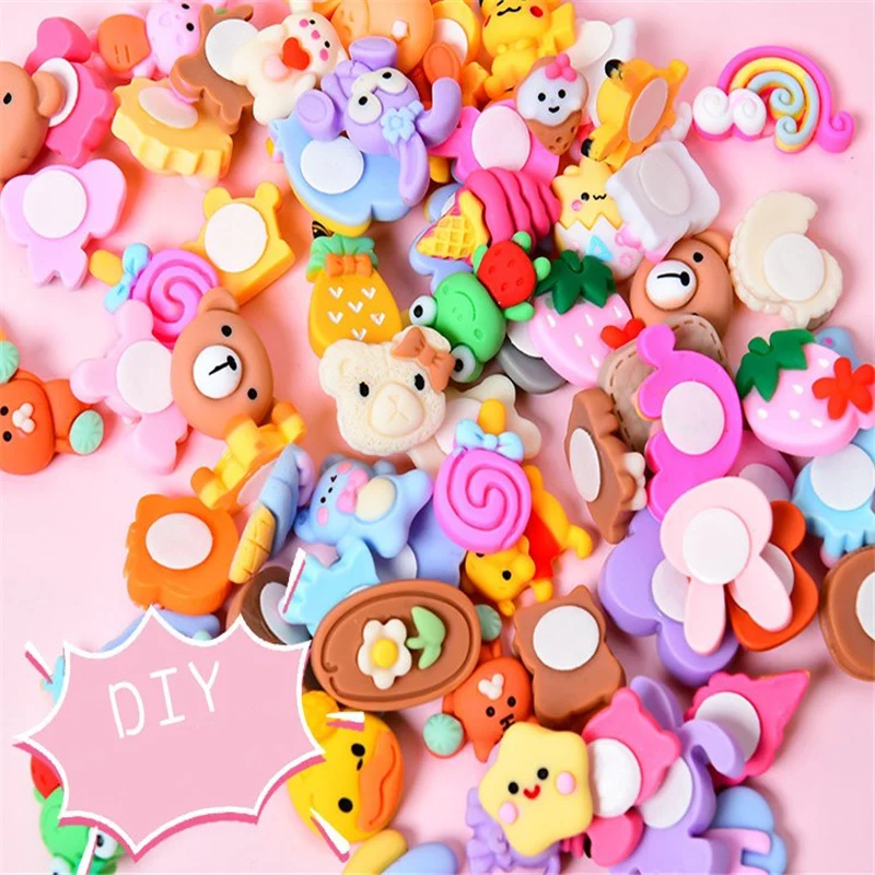 50Pcs/Set Girls Hair Accessories 3D Water Cup Stickers Cute Cartoon Thermos Every Decoration Resin DIY Phone Refrigera Ornaments