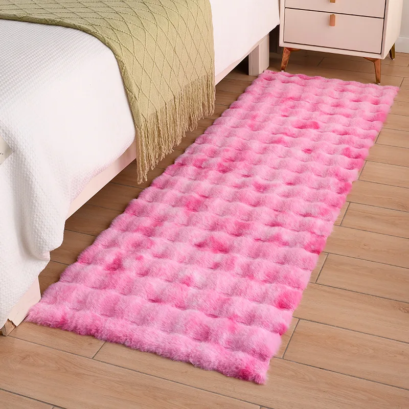 

New Carpet Plush Soft Fake Rabbit Fur Bedroom Carpet Long Hair Bedside Mat Sofa Cushion Rugs Living Room Carpet Bay Window Pad