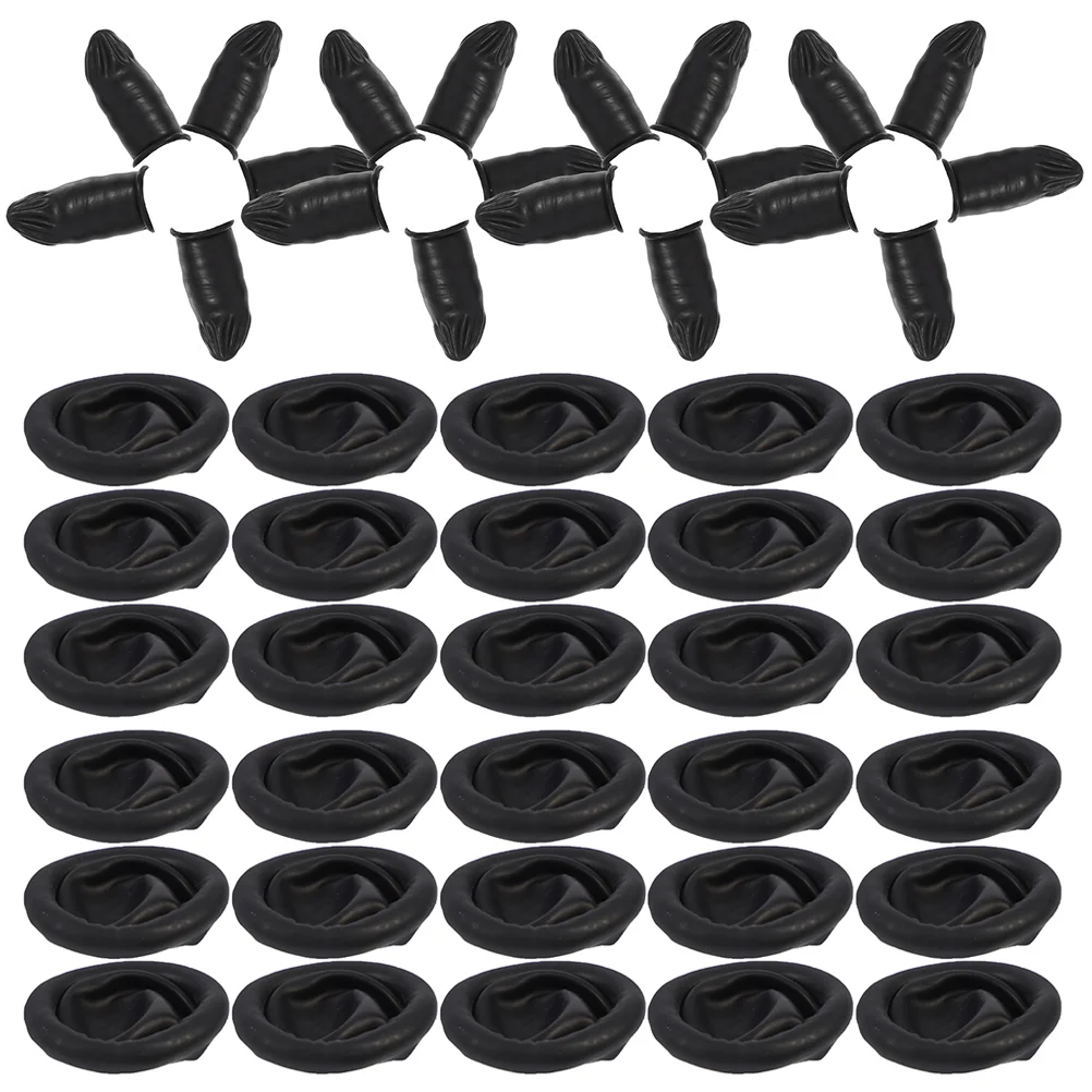 100 Pcs Anti-static Finger Cot Accessory Wear-resistant Sleeves Cover Replaceable Rubber Protector