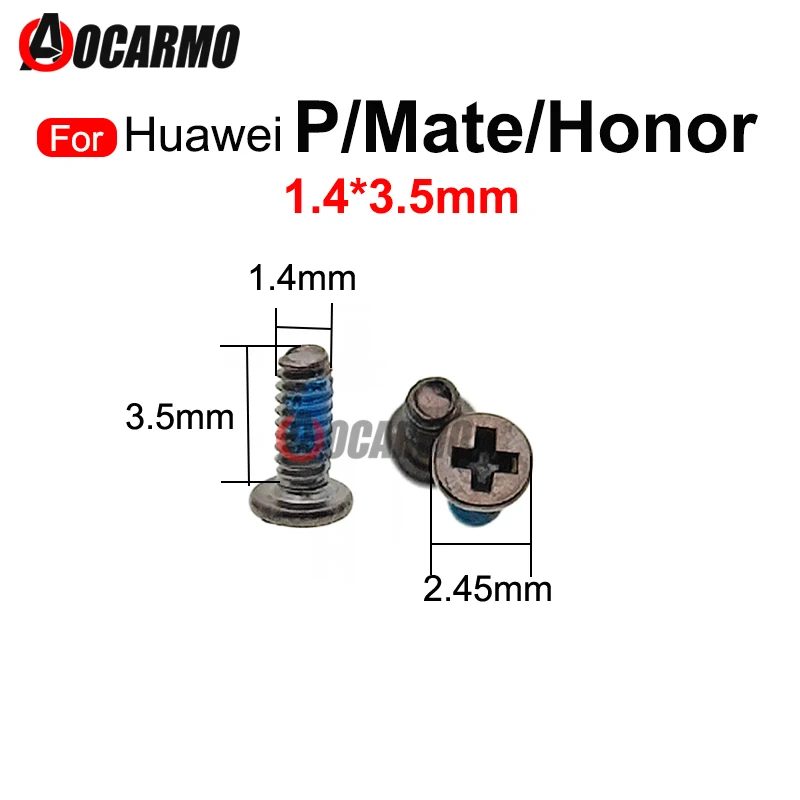 100Pcs 1.4*3.5mm Screw Motherboard Internal Screws For Huawei Mate 20 Pro / P40 / Honor 60 Series Replacement Part