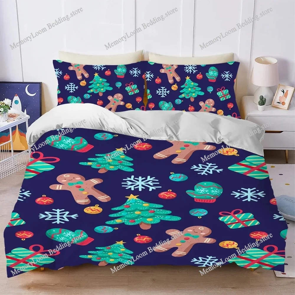 

C-Christmas S-Sweets Duvet Cover Set Home Style Bedding Soft Laundry Cotton Bed Student Dormitory Gift Home Textileextile741