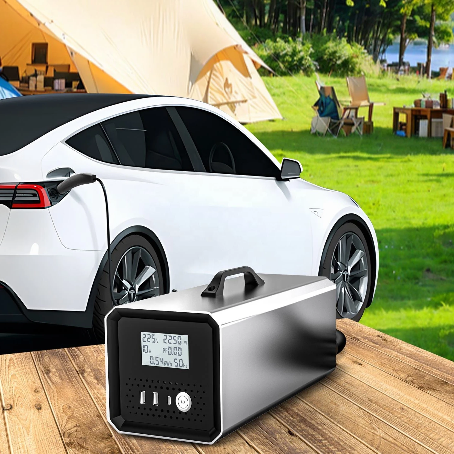 NACS CCS2 3.5KW 5KW 7KW V2L Discharger with Australia EU Korea Israel USA Socket for All Types of Electric Vehicles