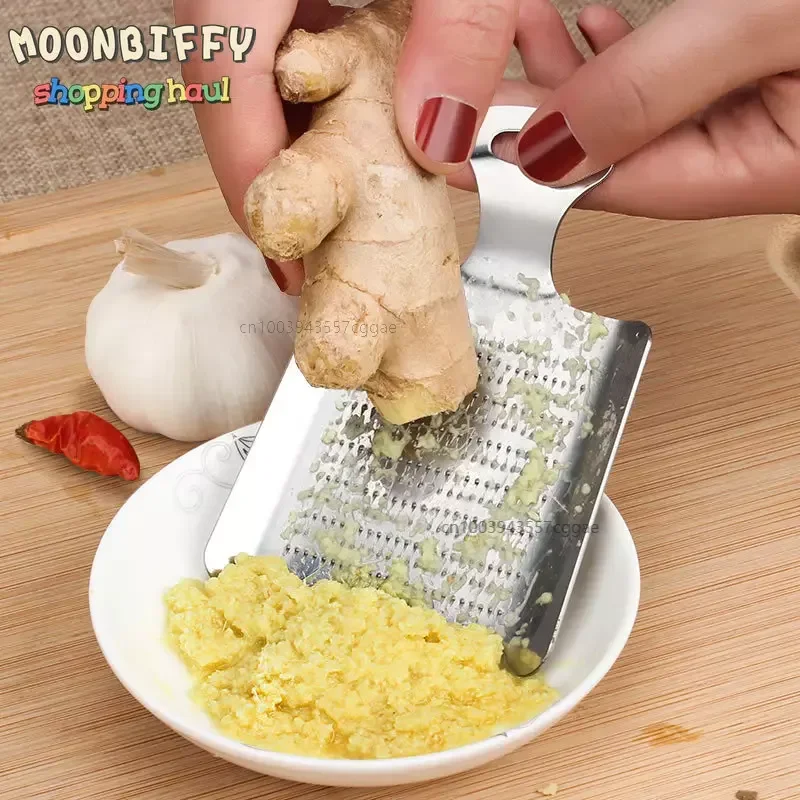 Garlic Ginger Grater Stainless Steel Mini Grater Slicer For Garlic Ginger Wasabi Grater Vegetable Grinding Tools Kitchen Gadgets