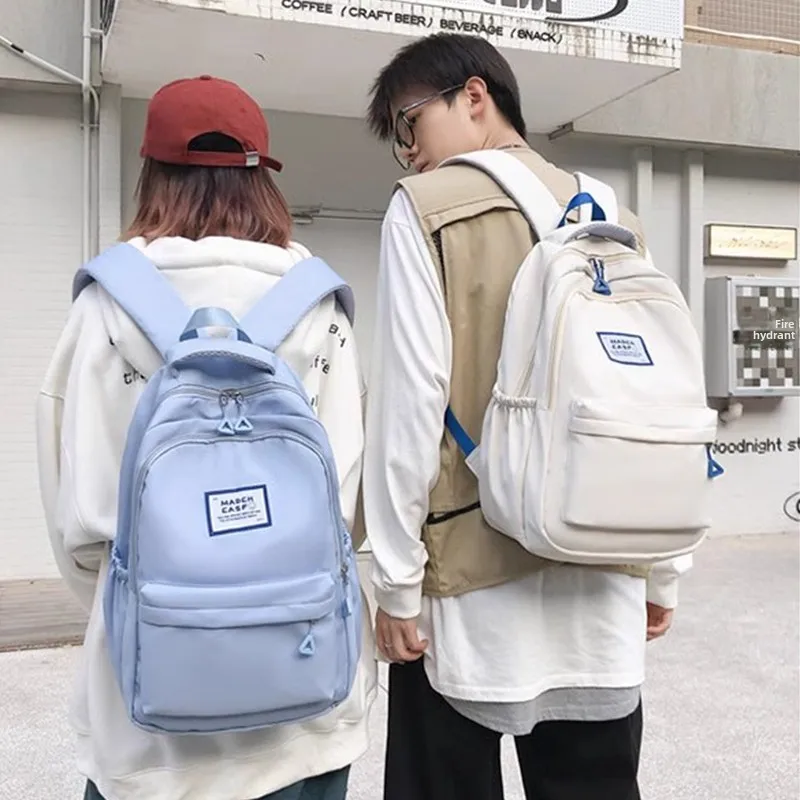 

High School Student Bapa Large Capaci Double oulder Bag for Girls Middle School Students Summer New Sle School Bag