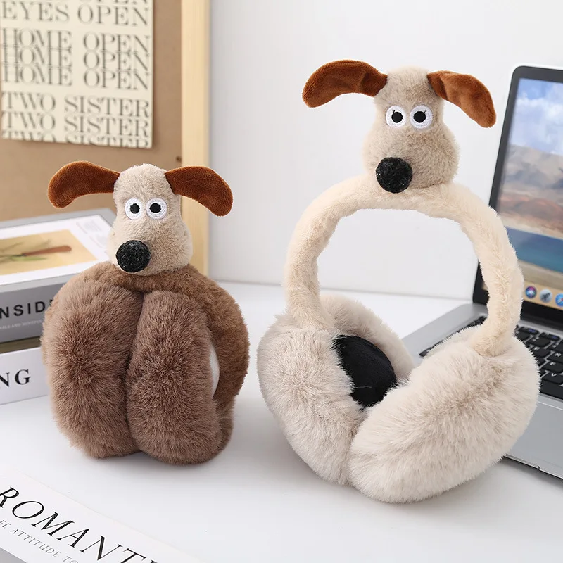 paraorecchie caldi autunnali e invernali, simpatici nuovi paraorecchie per cuccioli di peluche per uomini e donne che guidano calore e tempo freddo