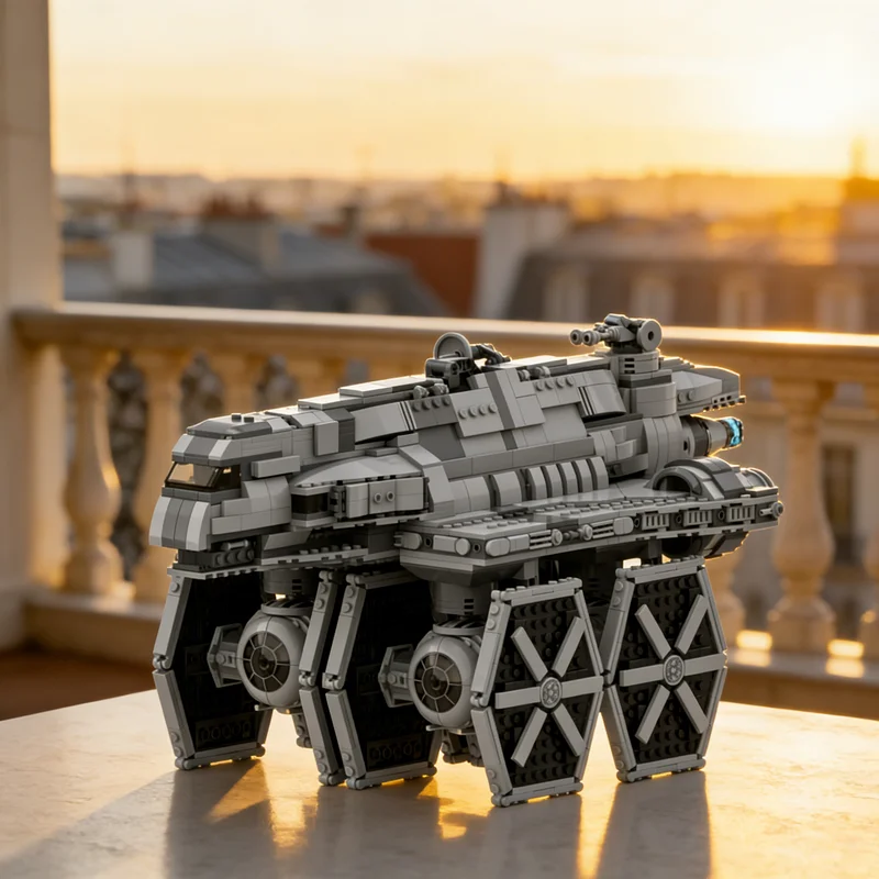 

1337 деталей MOC: Модель имперского звездолета-штурмовика Гозанти, конструктор, креативный подарок, DIY-декор для взрослых и детей, премиум-класс, для рабочего стола