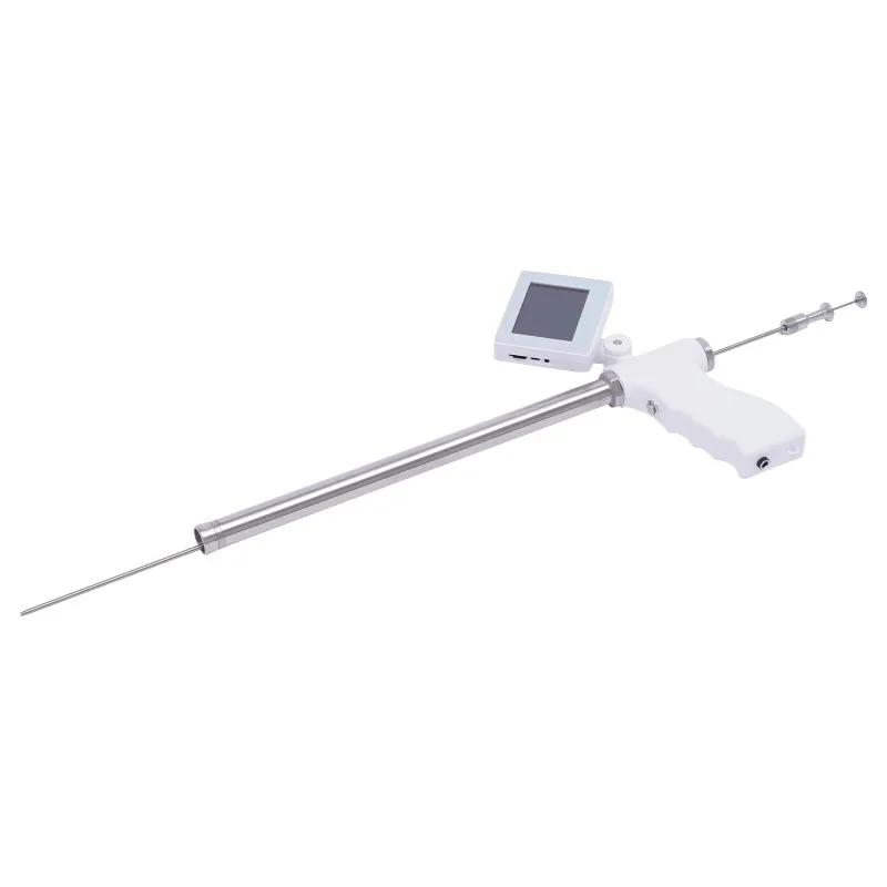 Cattle Visual Insemination Gun Professional Artificial Insemination Gun with Monitor Cow Feeding Tool for Farm Breeding Farm Zoo