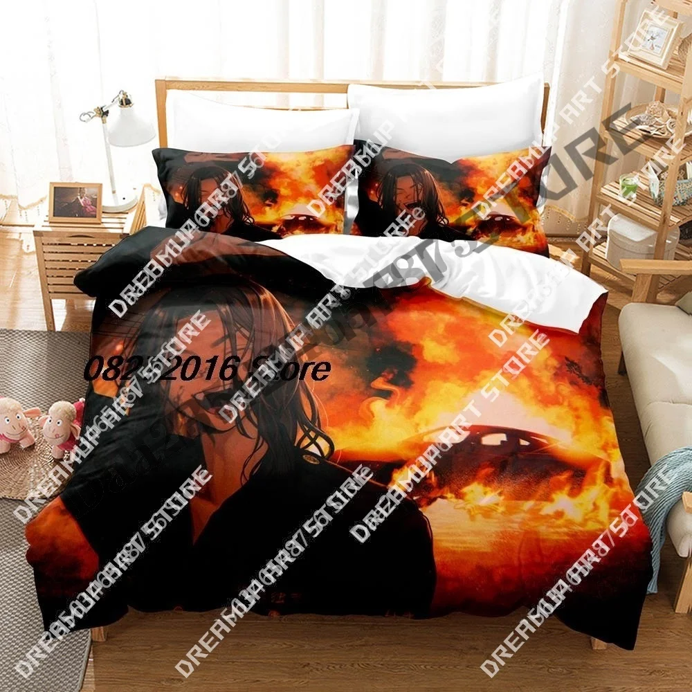 3D Print Tokyo Avenger Bedding Set Single Twin Full Queen King Size Bed Set Aldult Kid Bedroom Duvetcover Sets Anime Bed Sheet