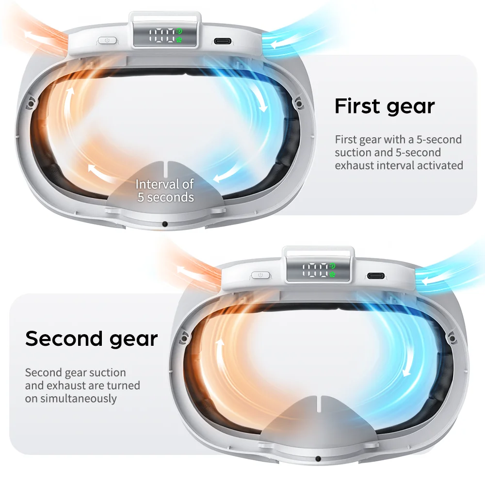 KKCOBVR K3S Spiegel-Entnebelungsventilator Kompatibel mit Quest 3S, Erhält die Gesichtsbelüftung, NICHT Kompatibel mit Meta Quest 3 – Detail 5
