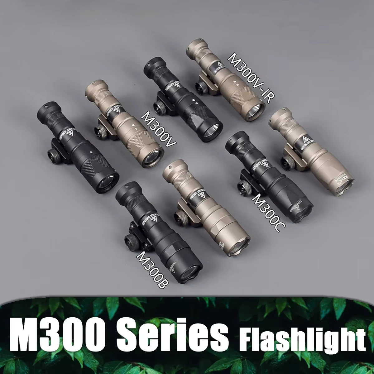 Tactical M300 Series Surefire Flashlight Upgrad M300V M300V-IR Weapon Gun Strobe LED Light 20mm Rail Hunting Rifle M300C Torch