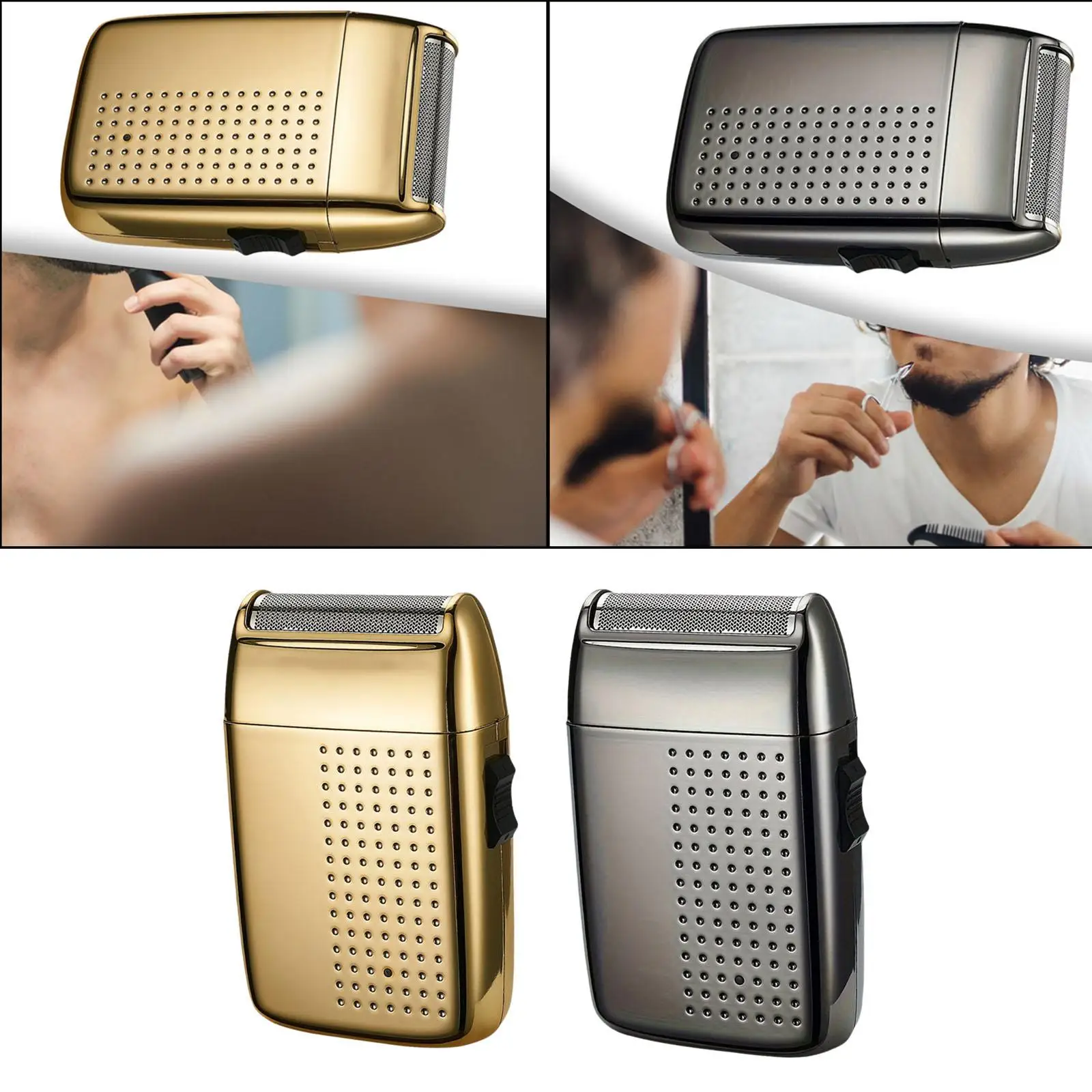 Mini afeitadora desmontable lavable para el hogar, maquinilla de afeitar con cabeza para Barba, regalos para papá al aire libre