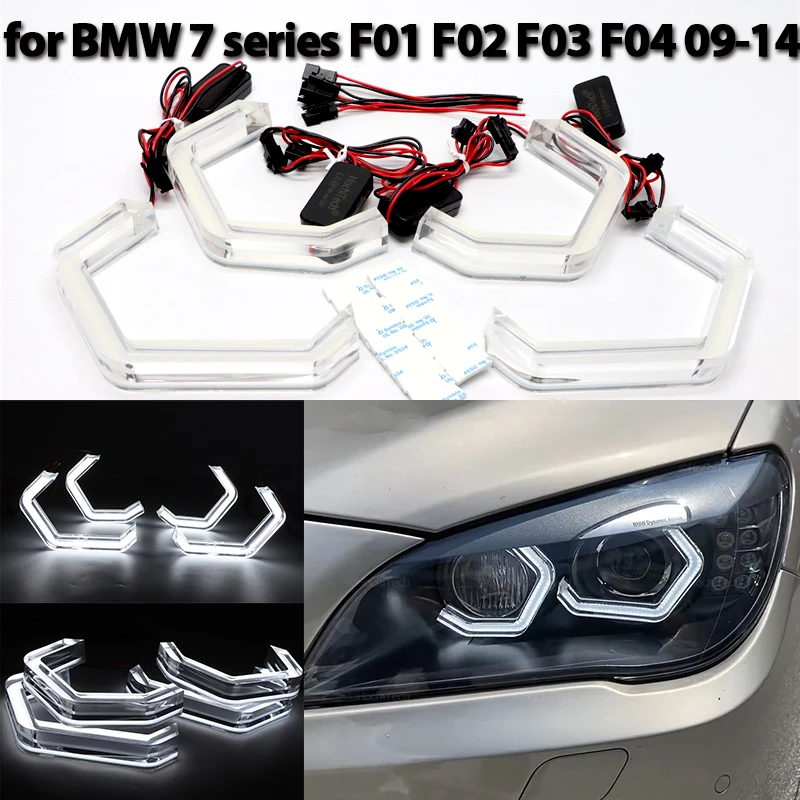 

LED Crystal Angel Eyes M4 Style DRL Halo Rings for BMW 7 Series F01 F02 F03 F04 730i 730Li 740i 750i 750Li 760i 730d 09-14