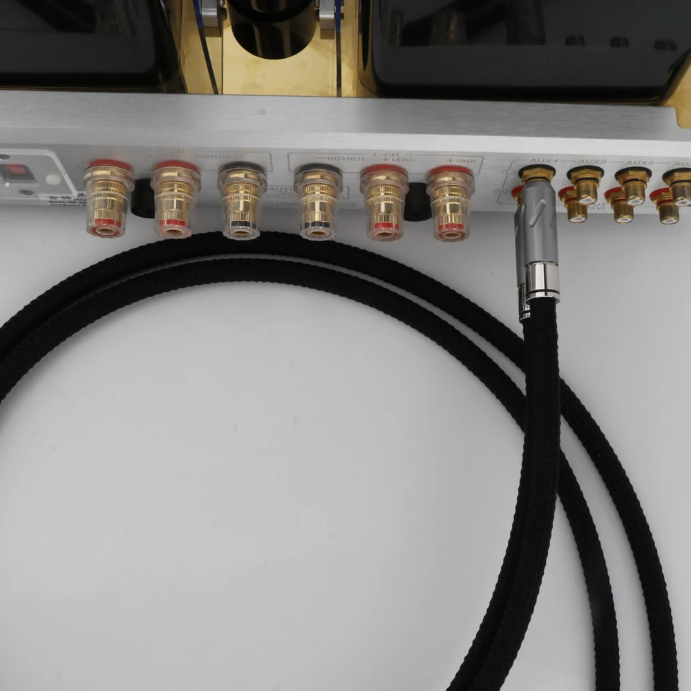 Monosaudio Reines Silber RCA-Signalkabel Audio-Verlängerungskabel PS75R1R Mit Reinkupfer Rhodium-beschichtetem RCA-Stecker – Detail 5
