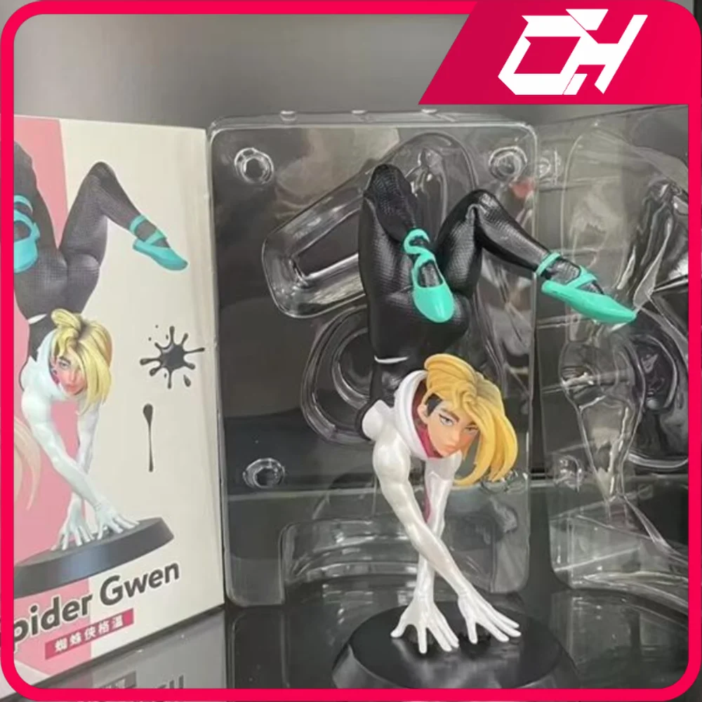 

19cm Marvel Spider Man:Across The Spider Verse Gwen Stacy Anime 19cm PVC Action Figures Model Statue Doll Desktop Crafts Toys