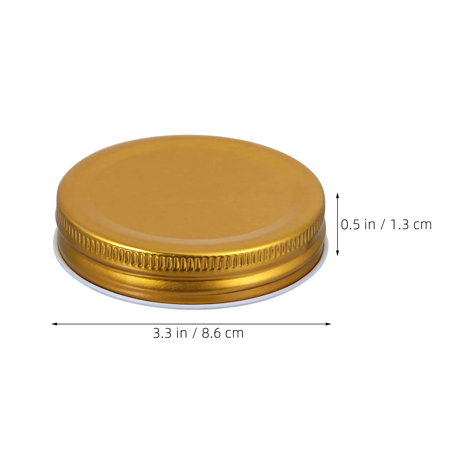 10Pcs Sturdy Iron Jar Lids Regular and Small Mouth Reusable Sealing Lids for Jars Home Canning Storage Multipurpose Jar