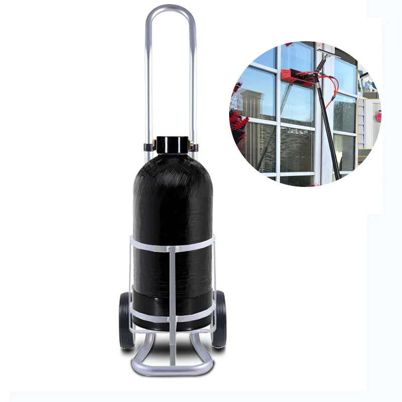 Portable DI Deionized Spotless Pure Water Fed Pole Window Cleaning Washing Brush System Pure Car Wash Window DI Water Filter