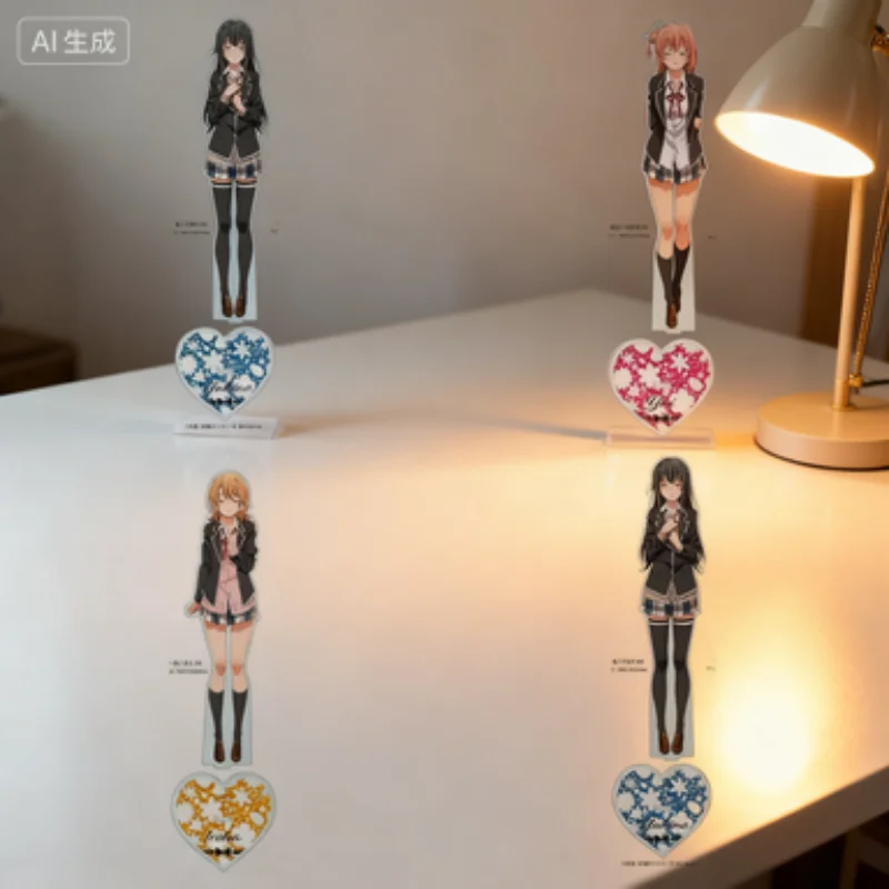 

Anime My Youth Romantic Comedy Is Wrong As I Expected Desk Decor Acrylic Stand Model Plate Animation Peripheral Collection