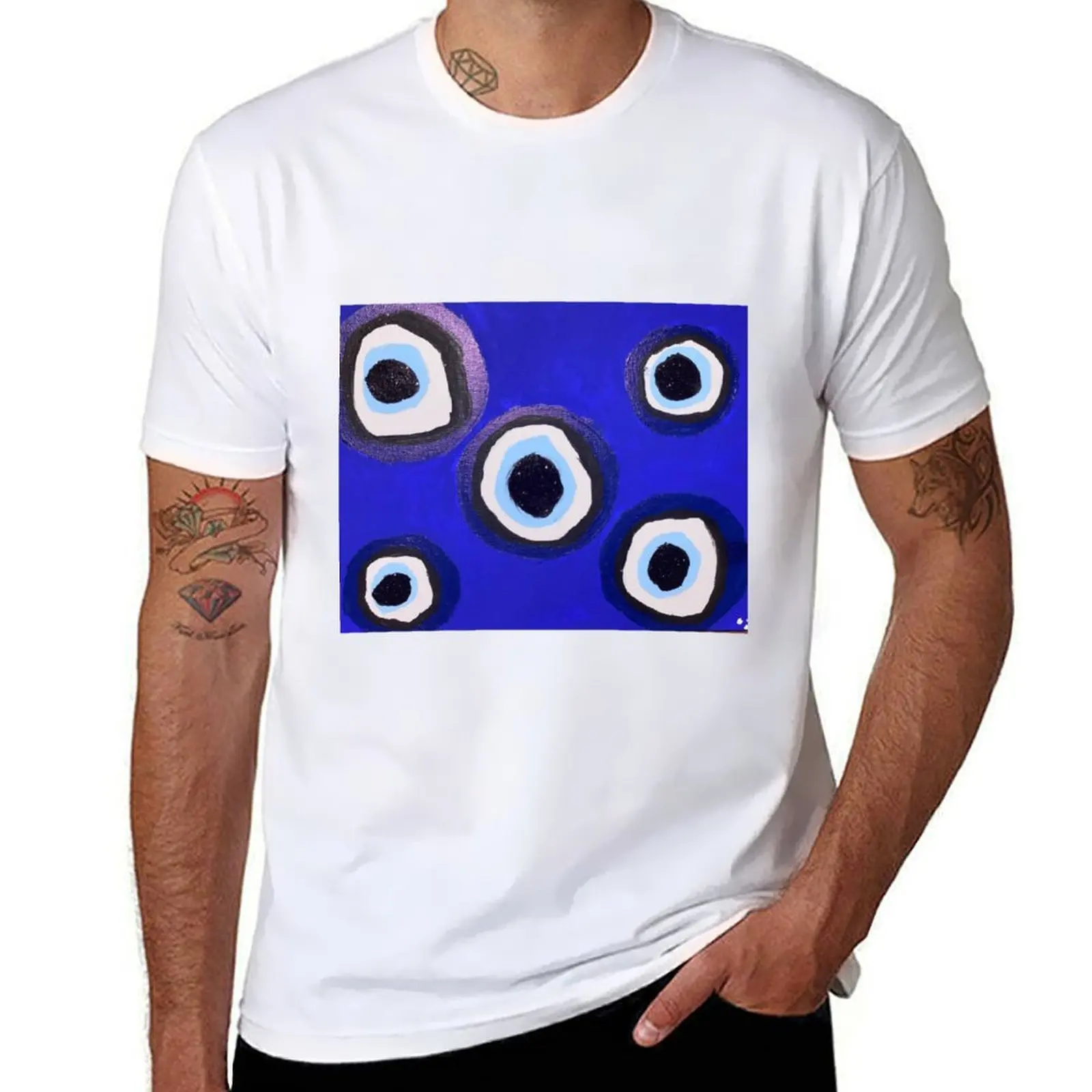 

#evileye T-Shirt man t shirt designer t shirts cotton 100% T-Shirt
