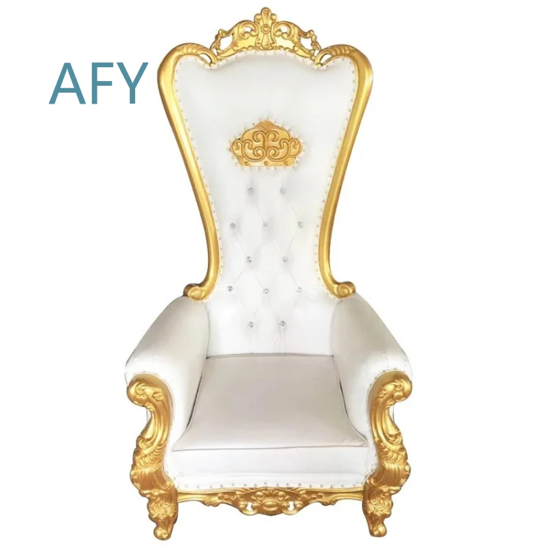 Hot Sales Cheap Price Gold Luxury Royal Event Throne King Style Wedding Chair for Bride and Groom Seats for Wedding Party