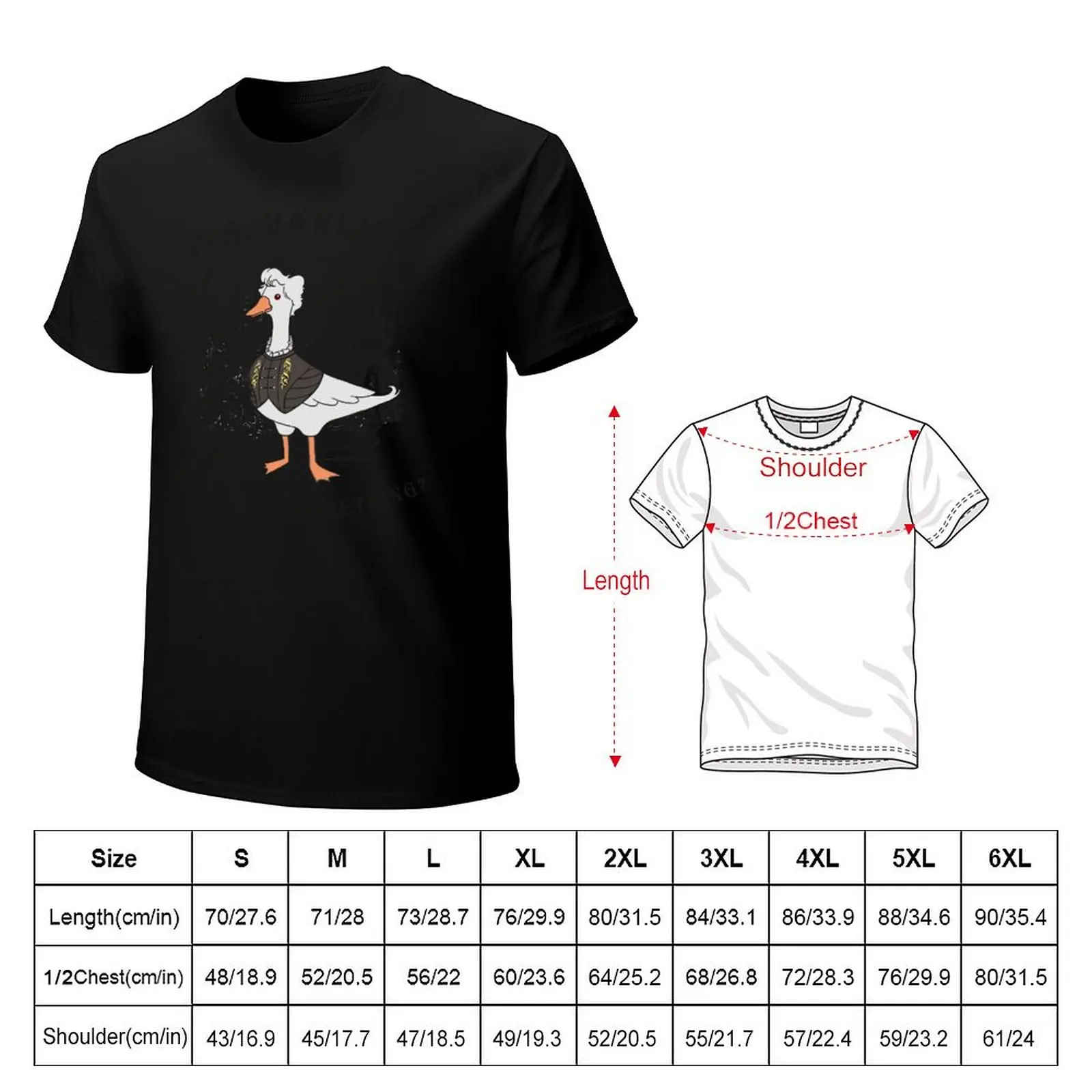 Astarion Goose, Fantasy and Gaming, I Can Fix Him, Astarion Staring at Me Again, Yes Darling Goose T-Shirt