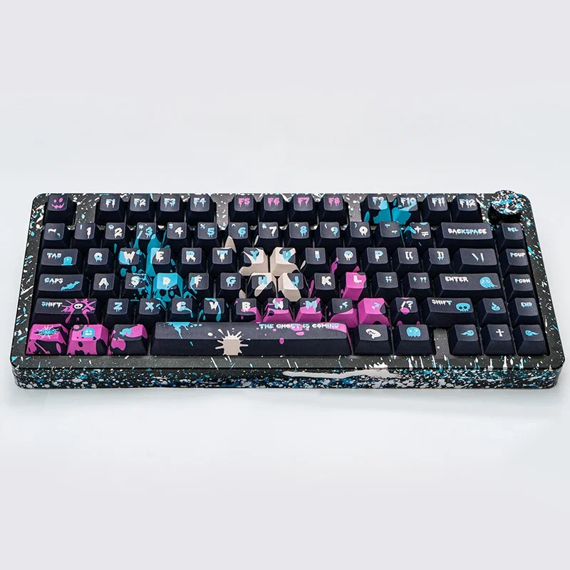 Imagem -05 - Cyberher Leobot-kit Teclado Mecânico 80 Keycap Cereja Pbt Perfil Sublimação Térmica Jogo de Gradiente Hi8 Hi75 Crush80