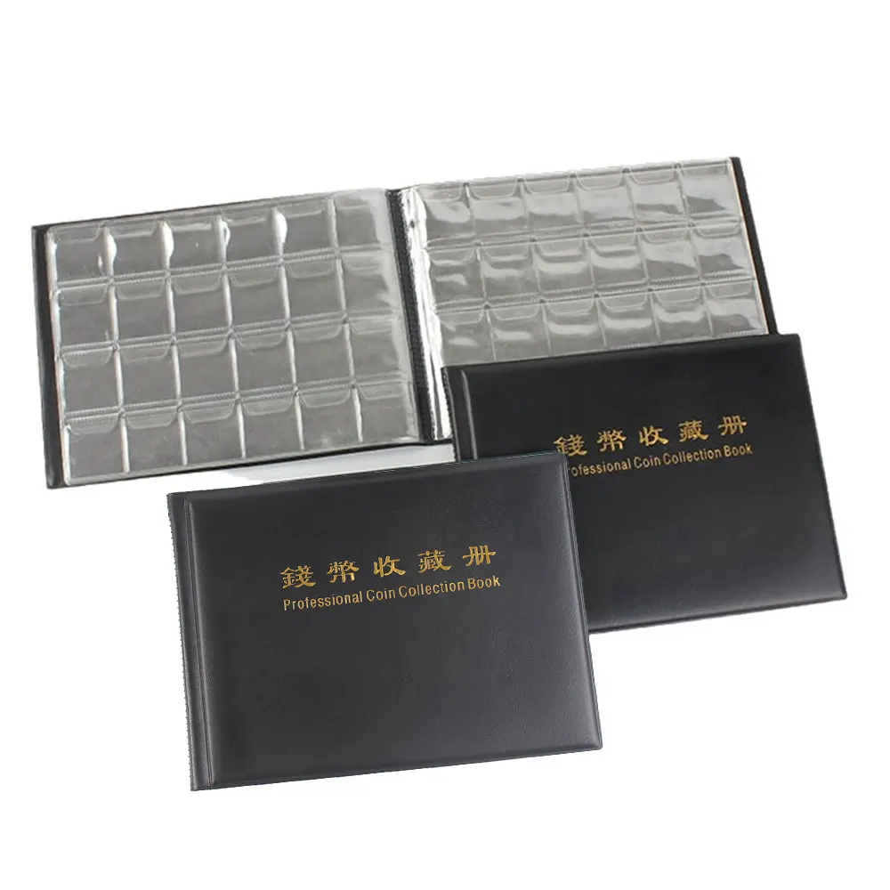 480/240/120 Coins Storage Book Commemorative Coin Collection Album Holders Collection Volume Folder Hold Multi-Color Empty Coin