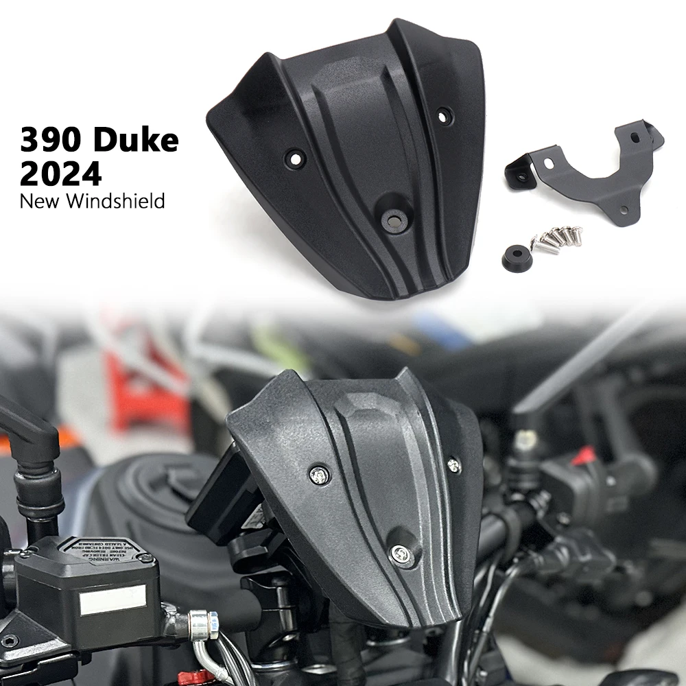 Motorcycle Accessories Windshield Windscreen Windproof Wind Screen Deflector For 390 DUKE 390DUKE 390 Duke 390Duke 2024