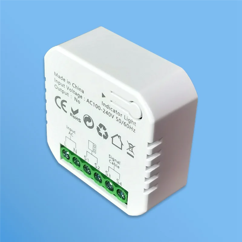 AA19 Tuya Smart Life Zigbee Motorized Swing Gate Sliding Gate Controller White PC Garage Door Controller With For Alexa Google H