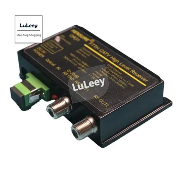 WDM CATV اتجاهين البصرية استقبال الألومنيوم قذيفة الإخراج فائقة منخفضة AGC 1260 ~ 1600nm الرقمية التناظرية كابل التلفزيون المعدات 82dBmV OR31