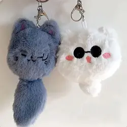 Anime Jujutsu Keychain Geto Suguru Satoru Gojo Cosplay Plush Doll Pendant Keyrings Accessories Key Chains Gifts