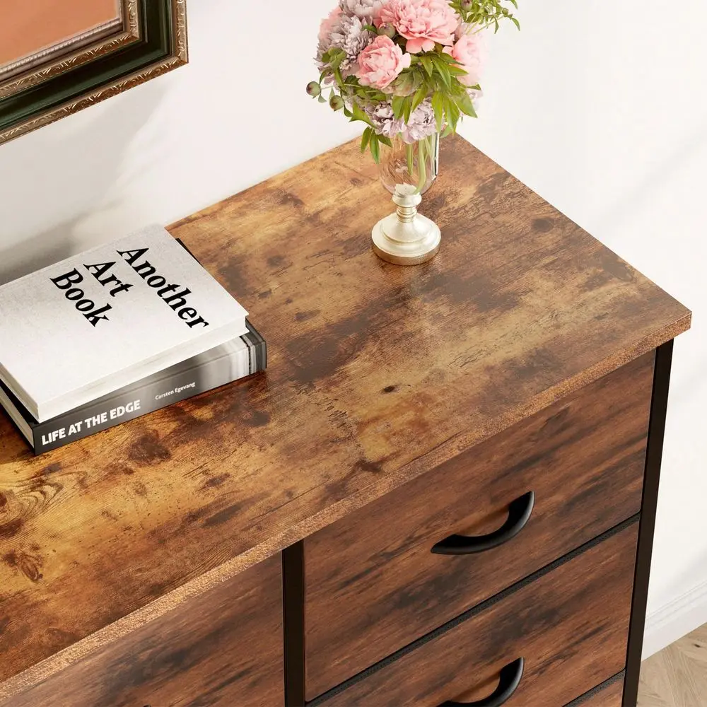 

Bedroom Dressers Chests Of Drawers Dresser Organizer Wood Top Table Furniture With 8 Fabric Storage Tower Unit