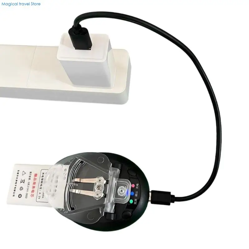 30cm/50cm USB C Battery Holder With LED Indicators For 4.2V Camera And Phone Batteries Automatic Polarity Recognition