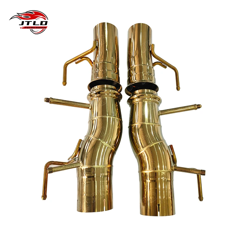 

JTLD 304SS Catback Gold Coated Exhaust Straight Pipe For Ferrari SF90 3.9T