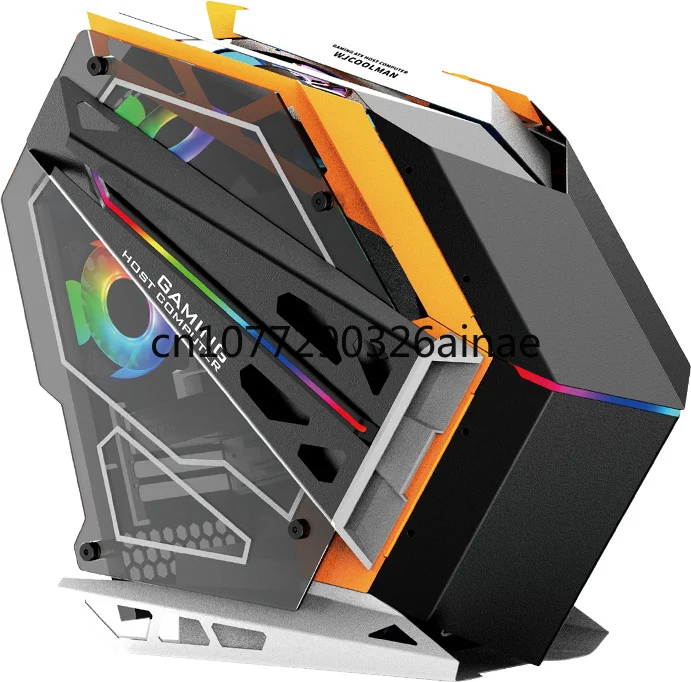 Micro ATX Gaming Case Computer Gaming PC Case ARGB LED Cabinet Computer Chassis Cases for Gamer