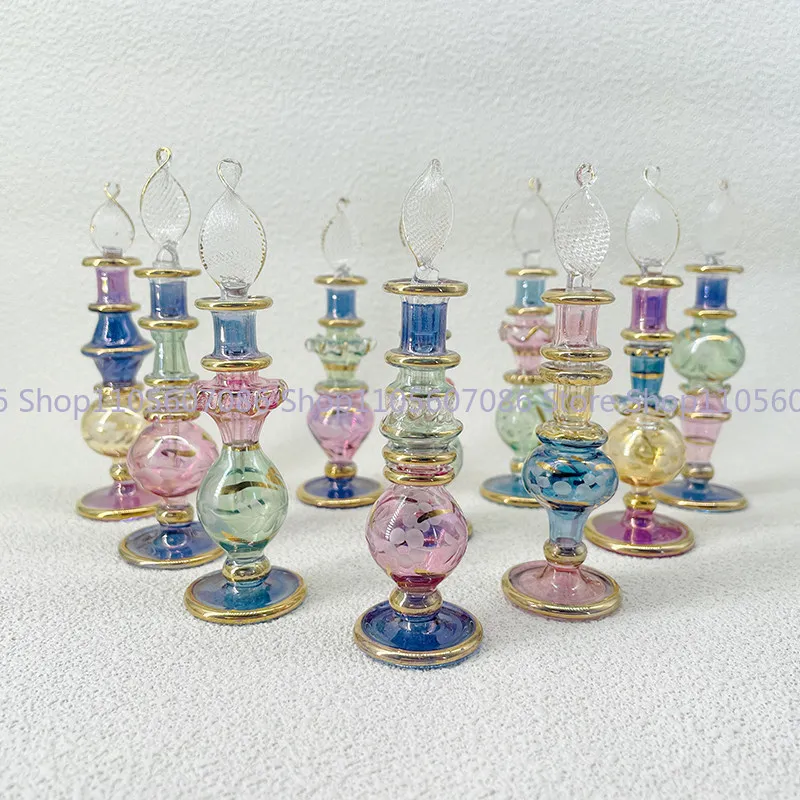 Egypt's New 5cm Flavor Bottle, Colorful Perfume Essence, Glass Decoration Travel Souvenir Gift