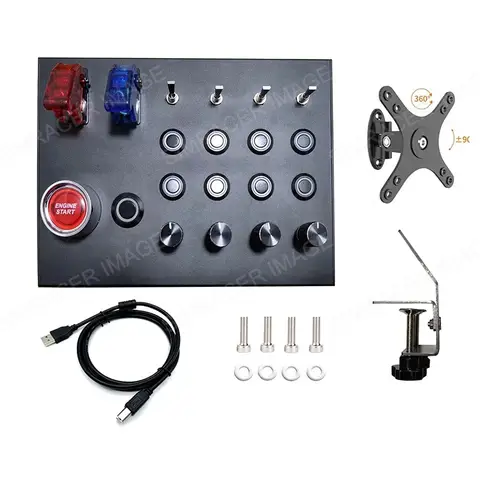 유로 트럭 용 PC Simracing 센터 버튼 박스 Thrustmaster Moza Simagic Logitech G29 G27 PC 용 Fanatec 스티어링 휠