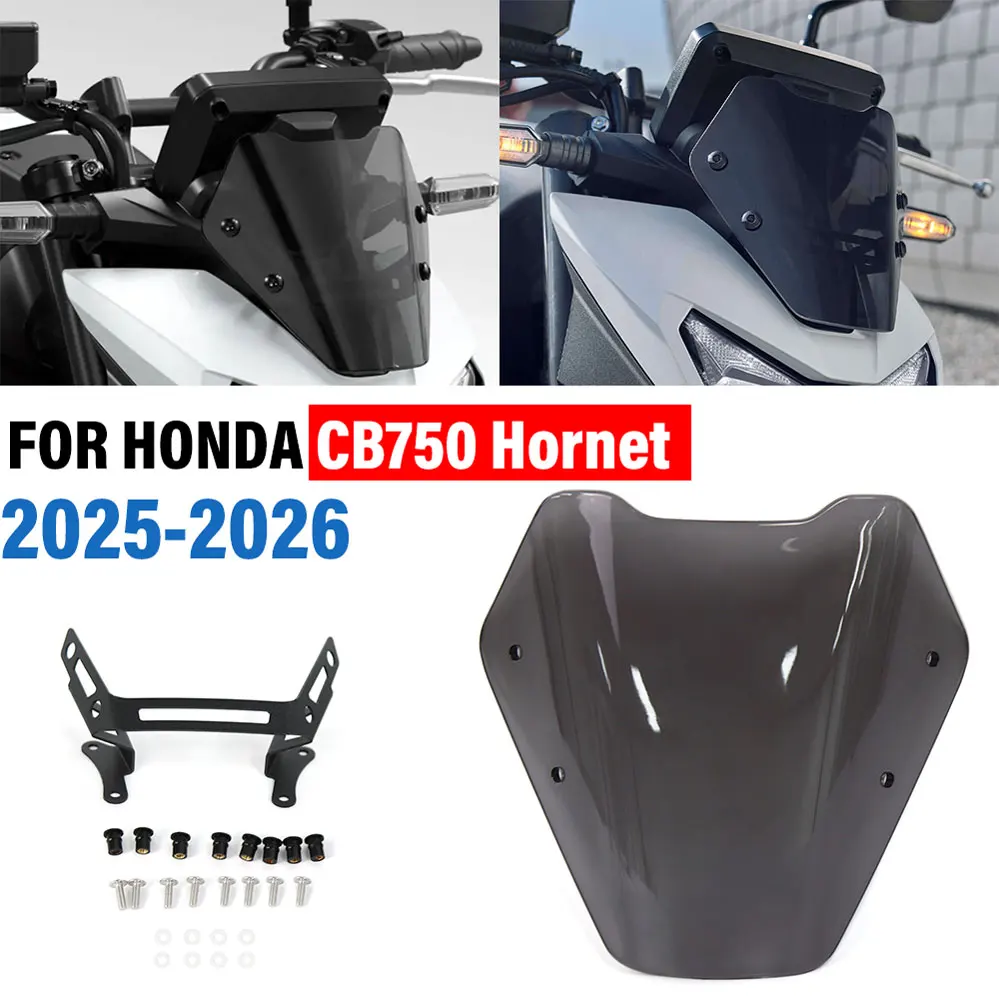 

For Honda CB750 CB 750 Hornet 2025-2026 Motorcycle Front Windshield Wind Screen Deflector Viser Visor Windscreen Accessories