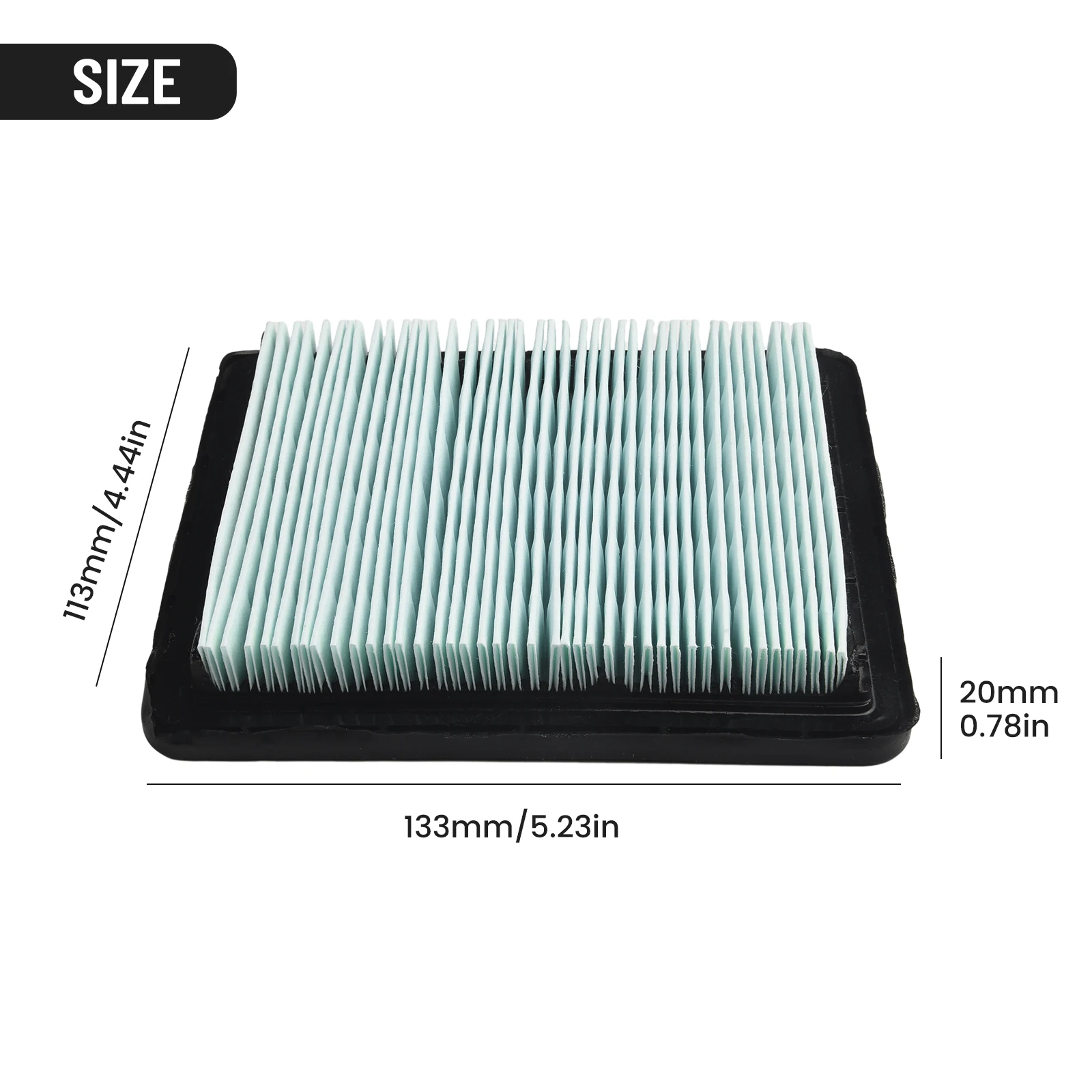 Air Filter Kit 2 Pack for Honda HRX 537 HRX476 HRB 535 HRD 536 IZY 53 HRG 536 Lawn Mower Machine with Cotton Core 113x133x20mm view 5