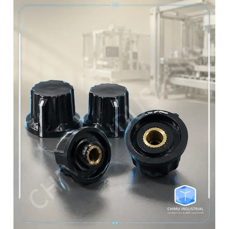 【CHIMU INDUSTRIAL】 for WTH118 WX112 RV24YN Potentiometer Bakelite Knob 6mm Hole Copper Core Equal Rotation Cap