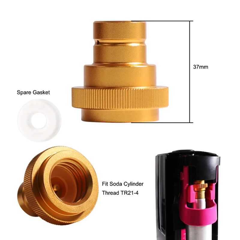 Quick Adapter For CO2 Soda Watersparkler DUO, Tank Canister Conversion For Soda Stream Soda Machine