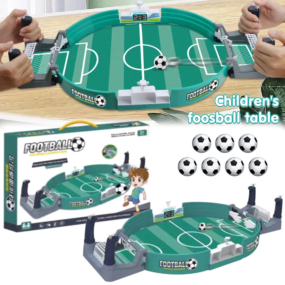 

Football Game Desk Mini Two-player Battle Soccer Table w/ 2/7 Footballs Board Game Soccer Sports Physical Education Toys