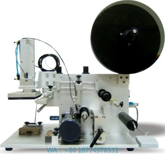 Jar Bottle Sticker Labeling MachineSemi-Automatic Tabletop Manual Labeling Machine Square Box